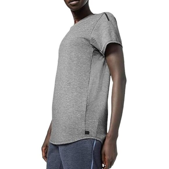 Refract Short Sleeve lululemon lab heathered black size 8/10 - Picture 2 of 7